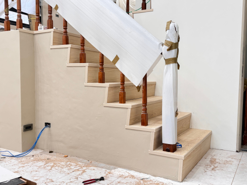 樓梯鋪設-踏立面（三面收邊）